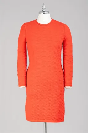 Joan Vass F15S34 Textured Knit Midi Dress