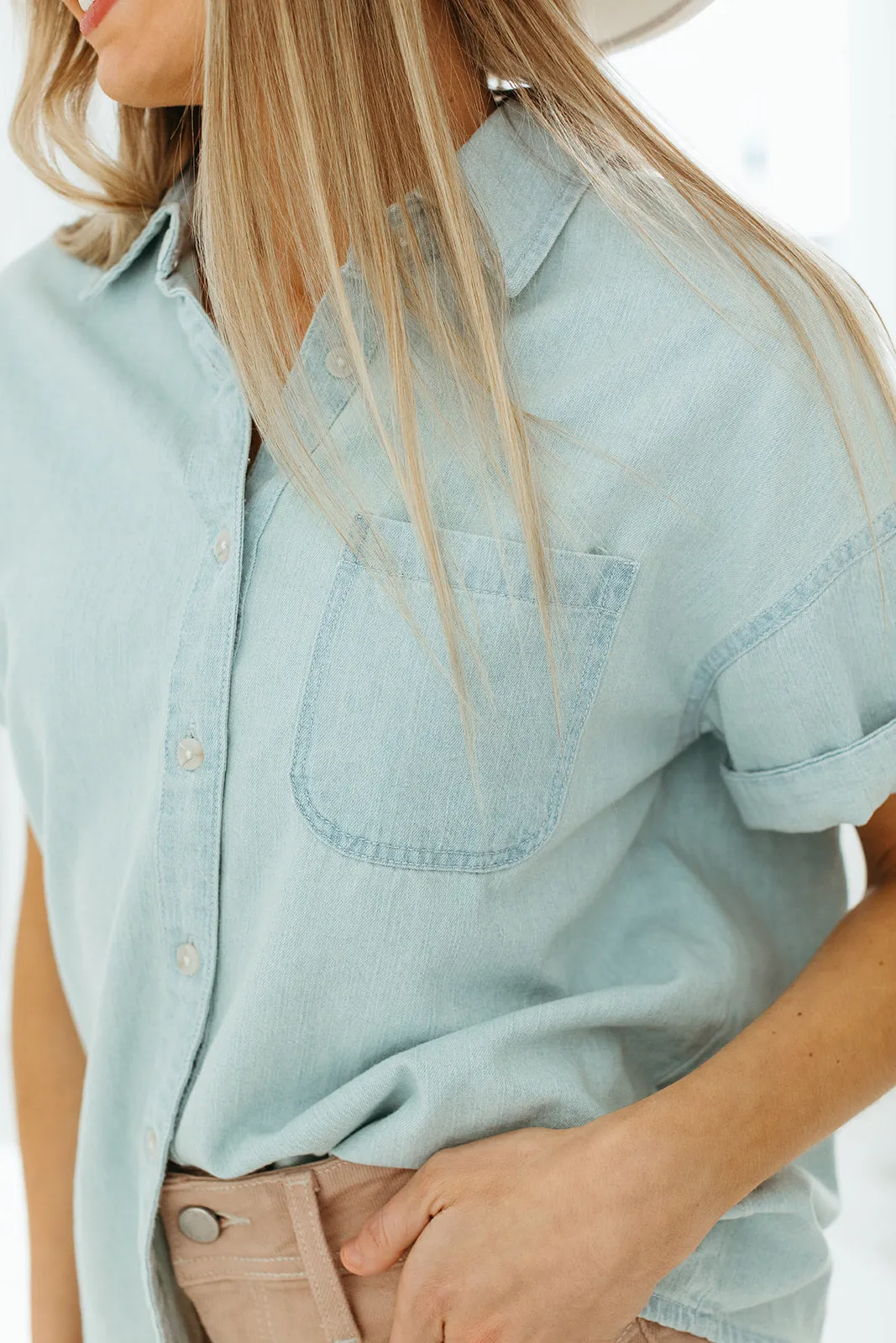 Kipp Chambray Top