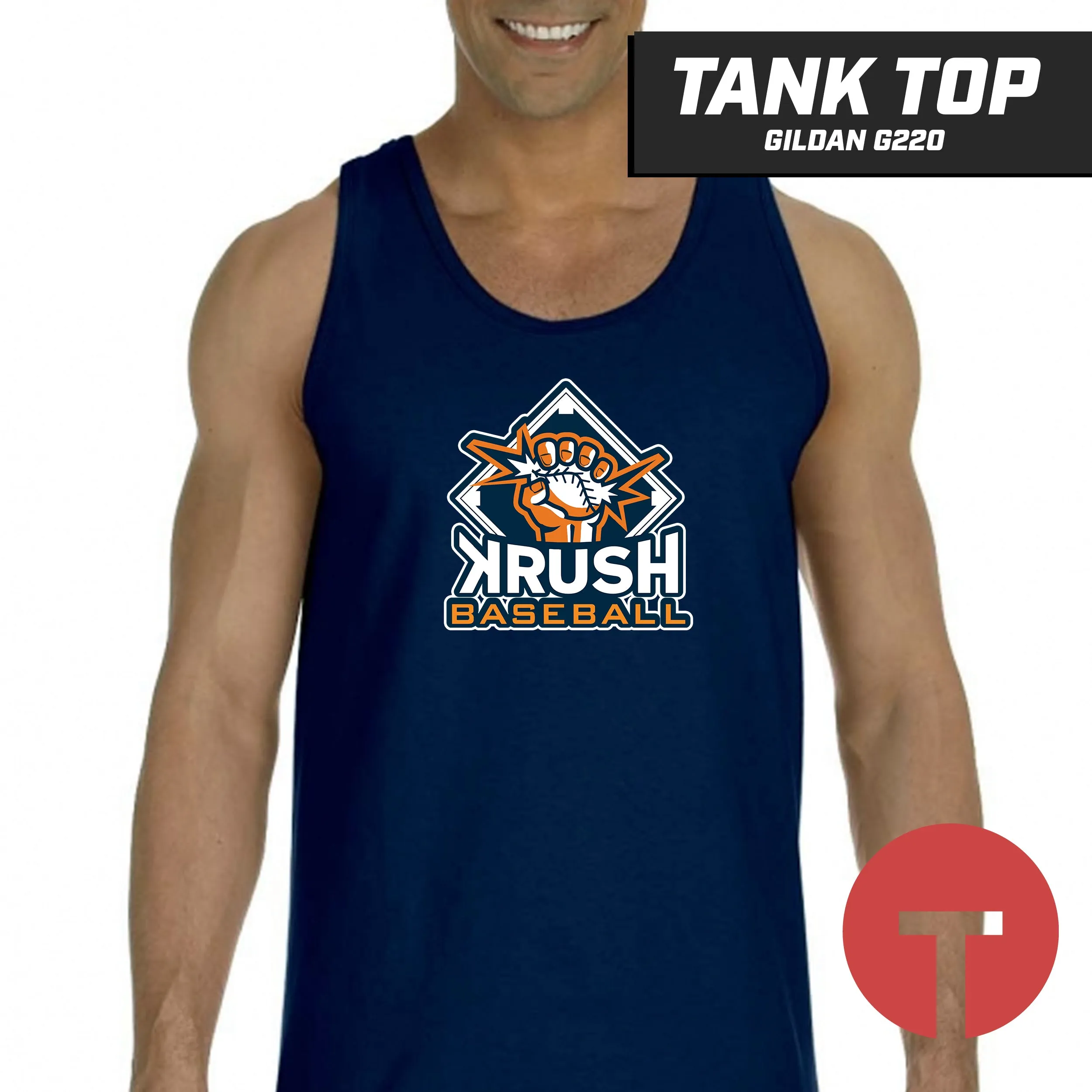 Krush Baseball - Tank Top Gildan G220