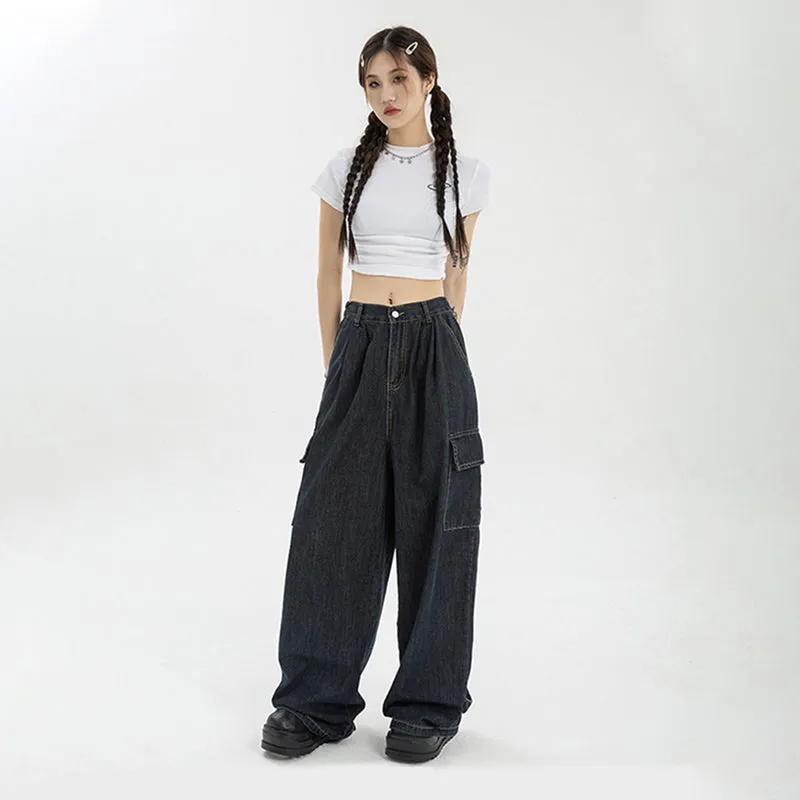 Low Waist Casual Baggy Cargo Pants