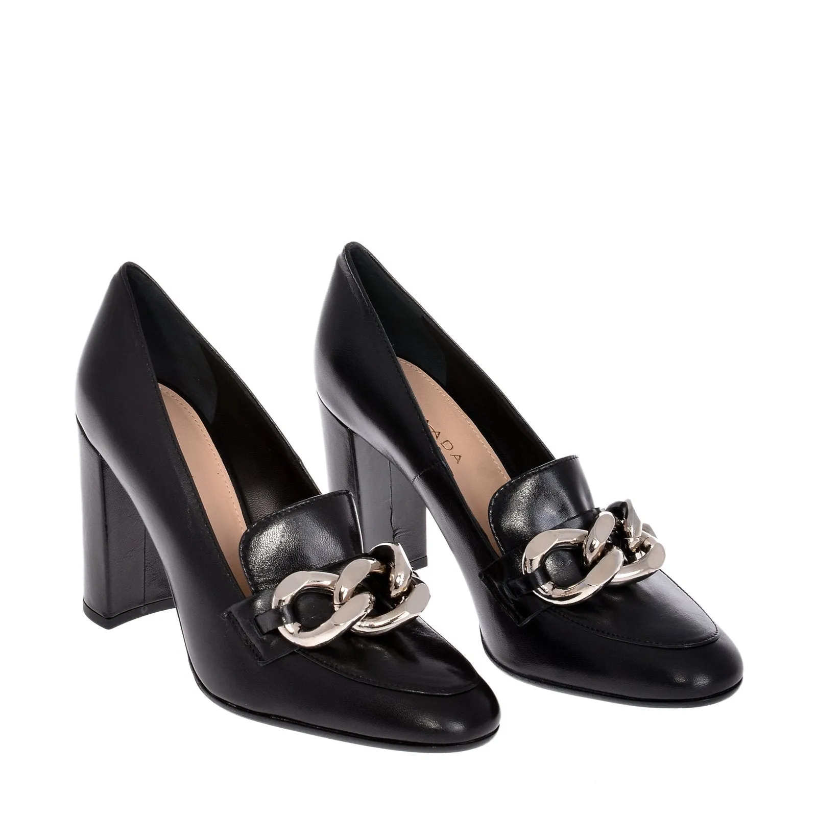 Mai Black Leather Shoes