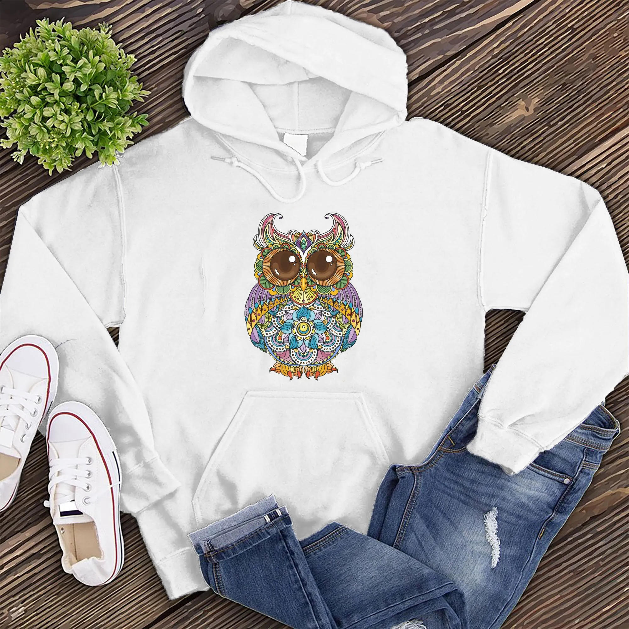 Mandala Owl Hoodie