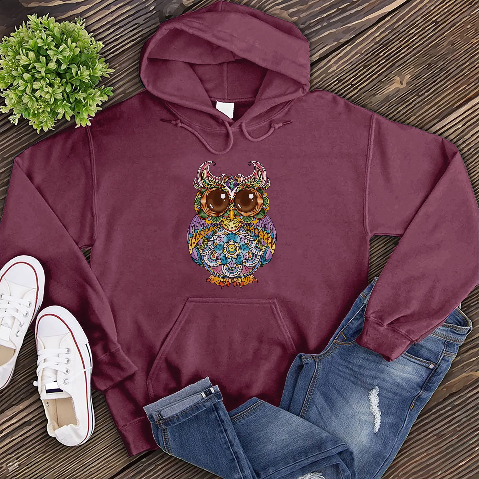 Mandala Owl Hoodie