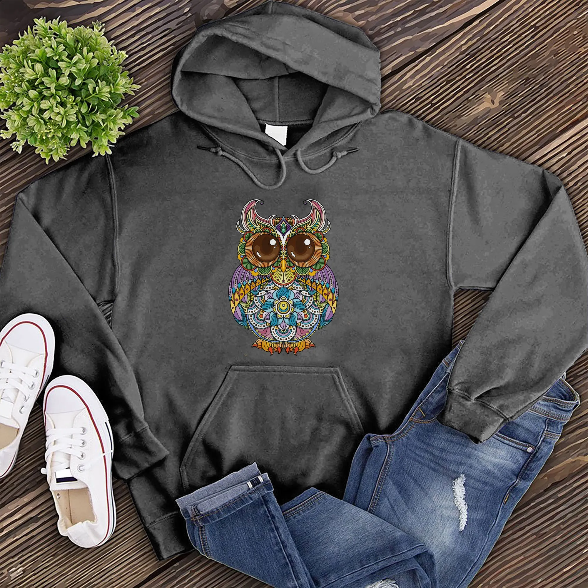 Mandala Owl Hoodie