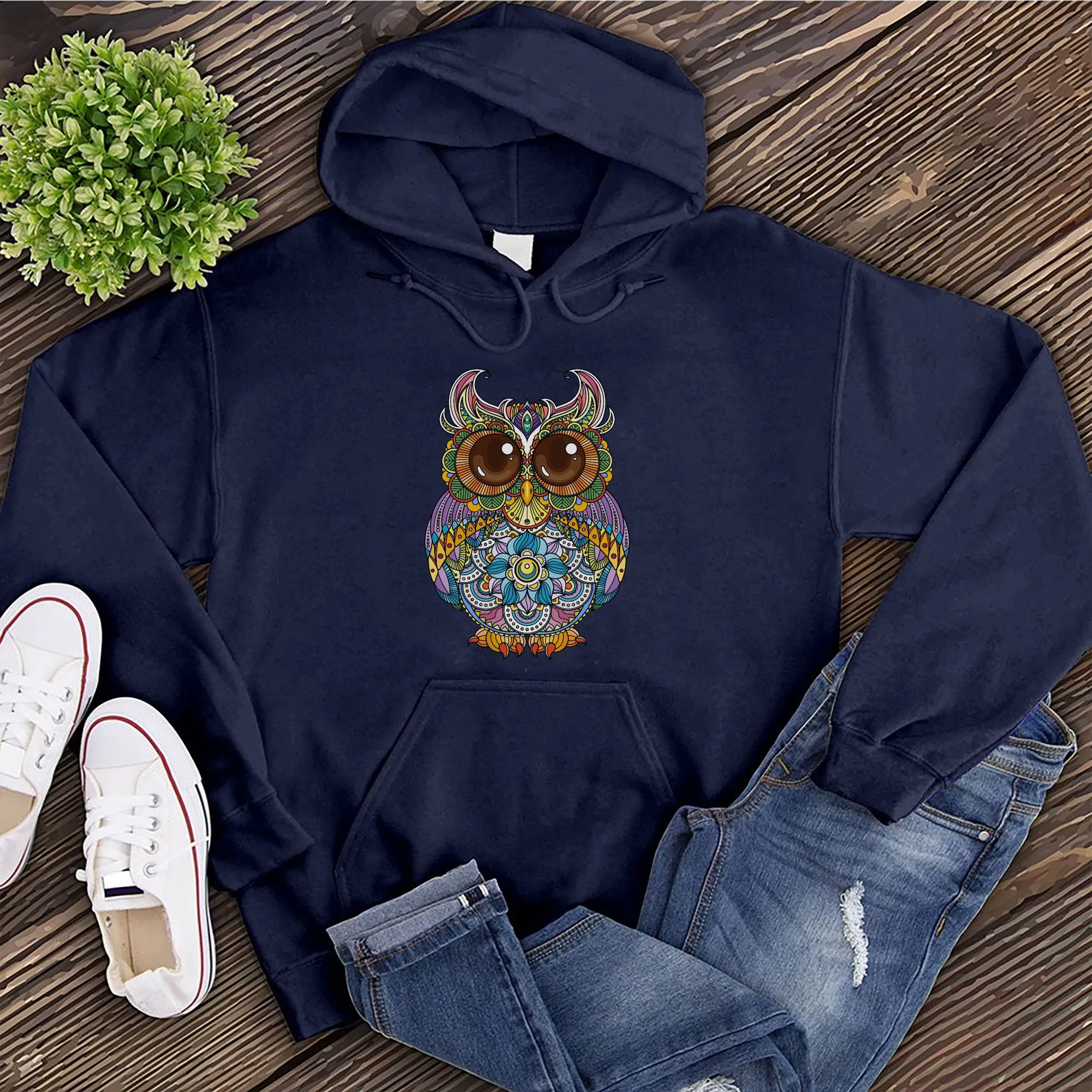 Mandala Owl Hoodie