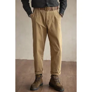 Men's Slightly Tapered Cargo Chino Pants