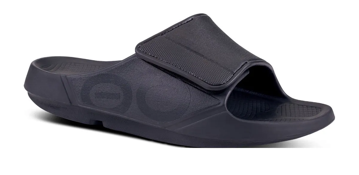 Mens/Womens Oofos OOahh Sport Flex Slip-On Velcro Sandal 1550-MATBK