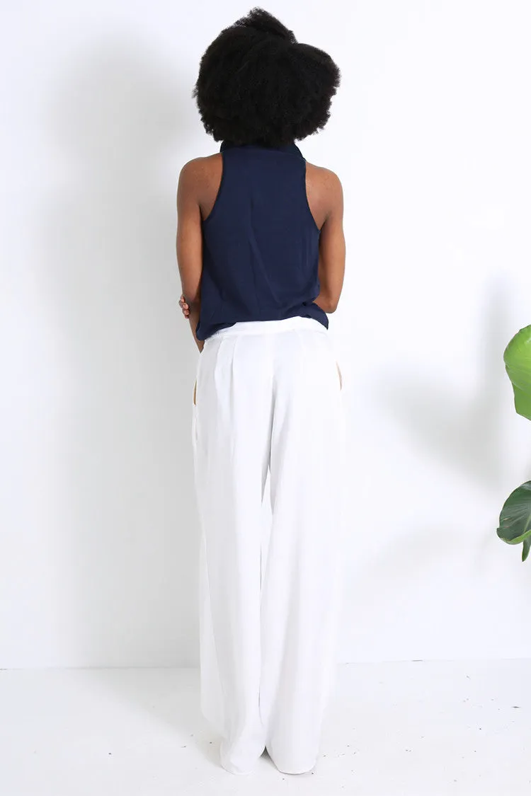 Natalie Busby Tencel Trouser Navy