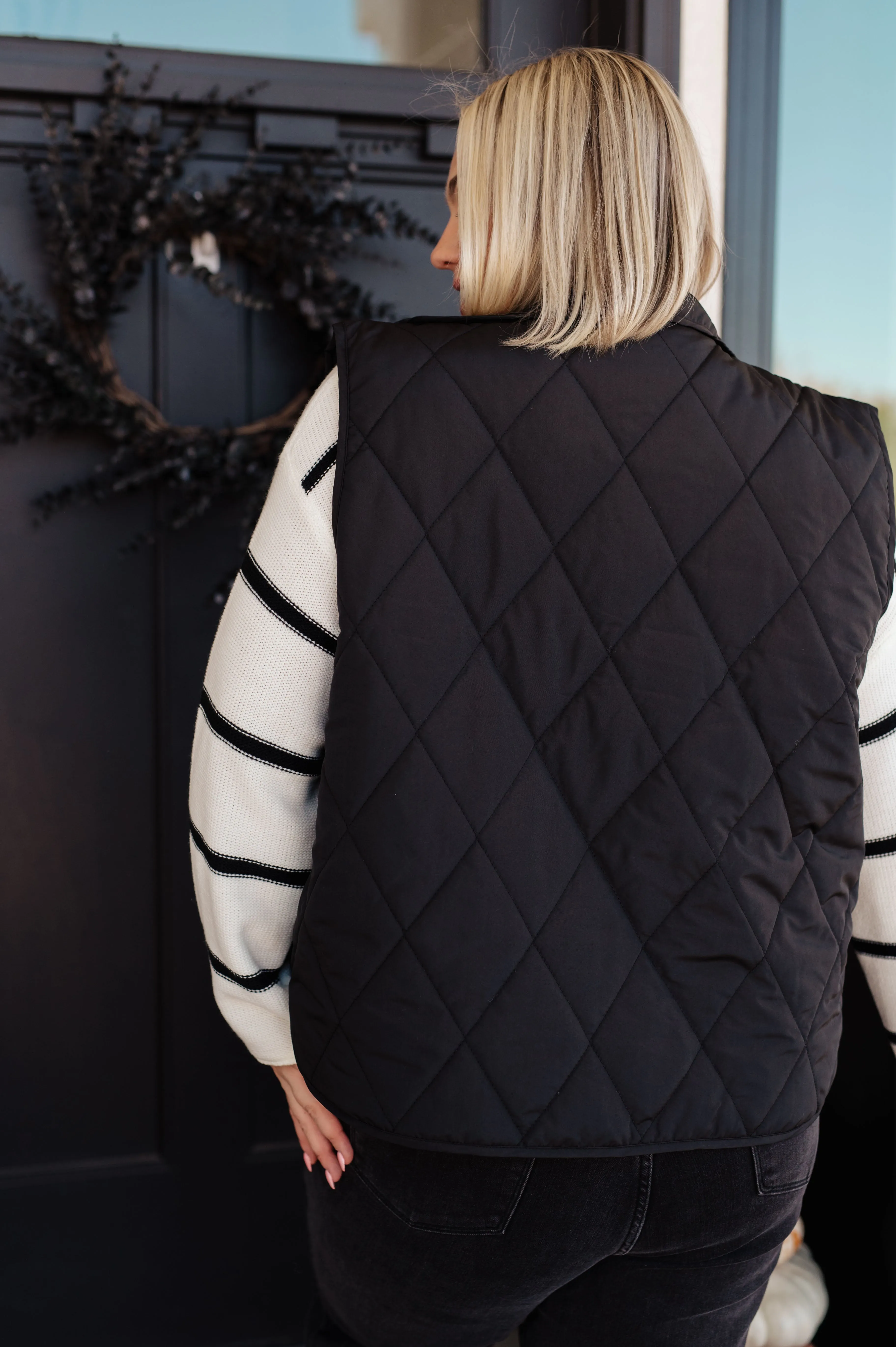 Neither Here Nor There Puffer Vest in Black - Haptics