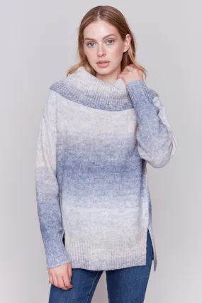 OMBRE SPACEDYE COWL TUNIC