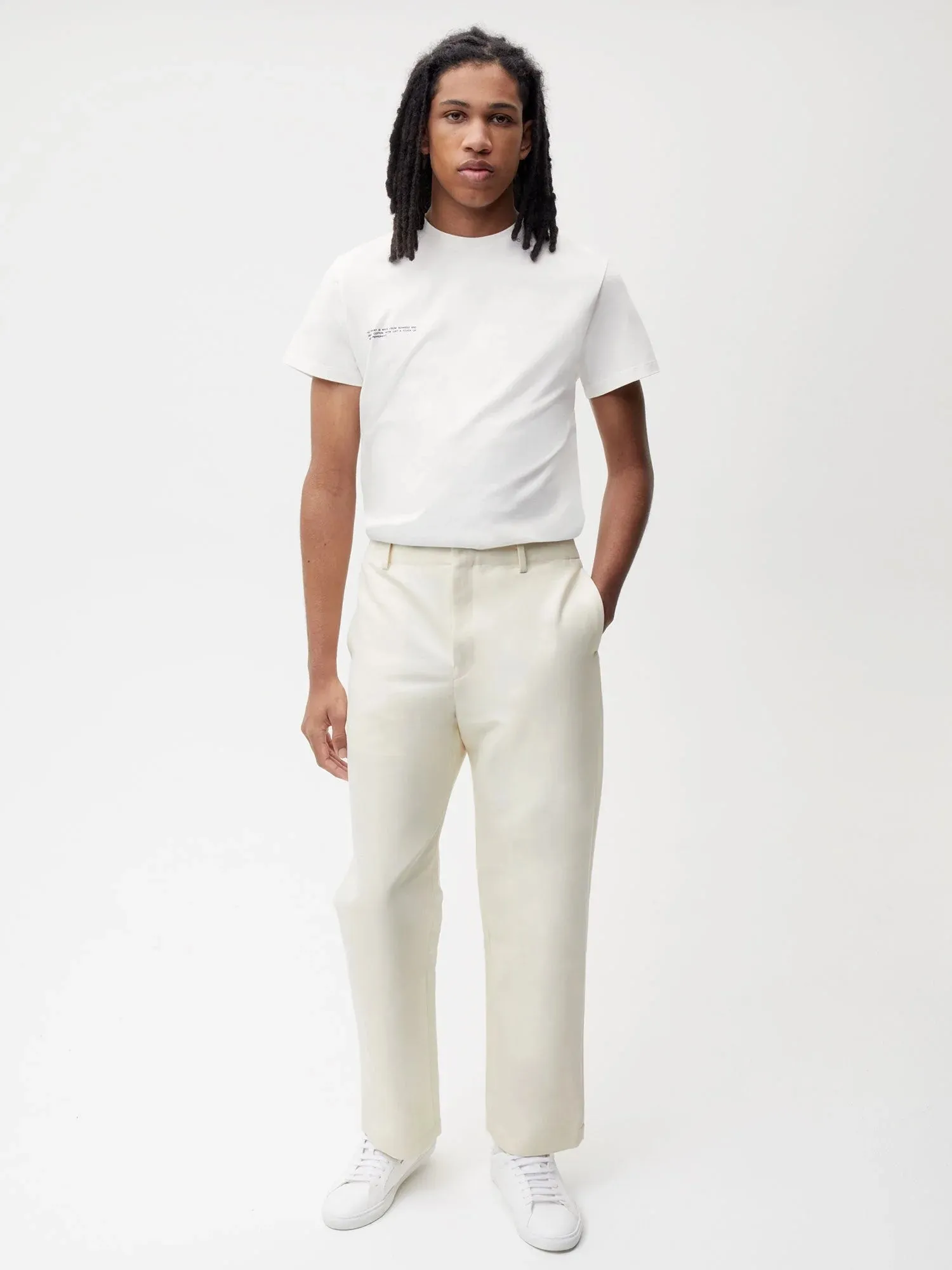 Organic Cotton Regular Fit Trouser—elderflower