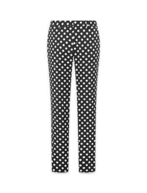 Polka Dot Slim Trousers