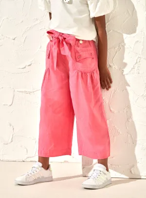 Poppy Pink Wide Leg Trousers