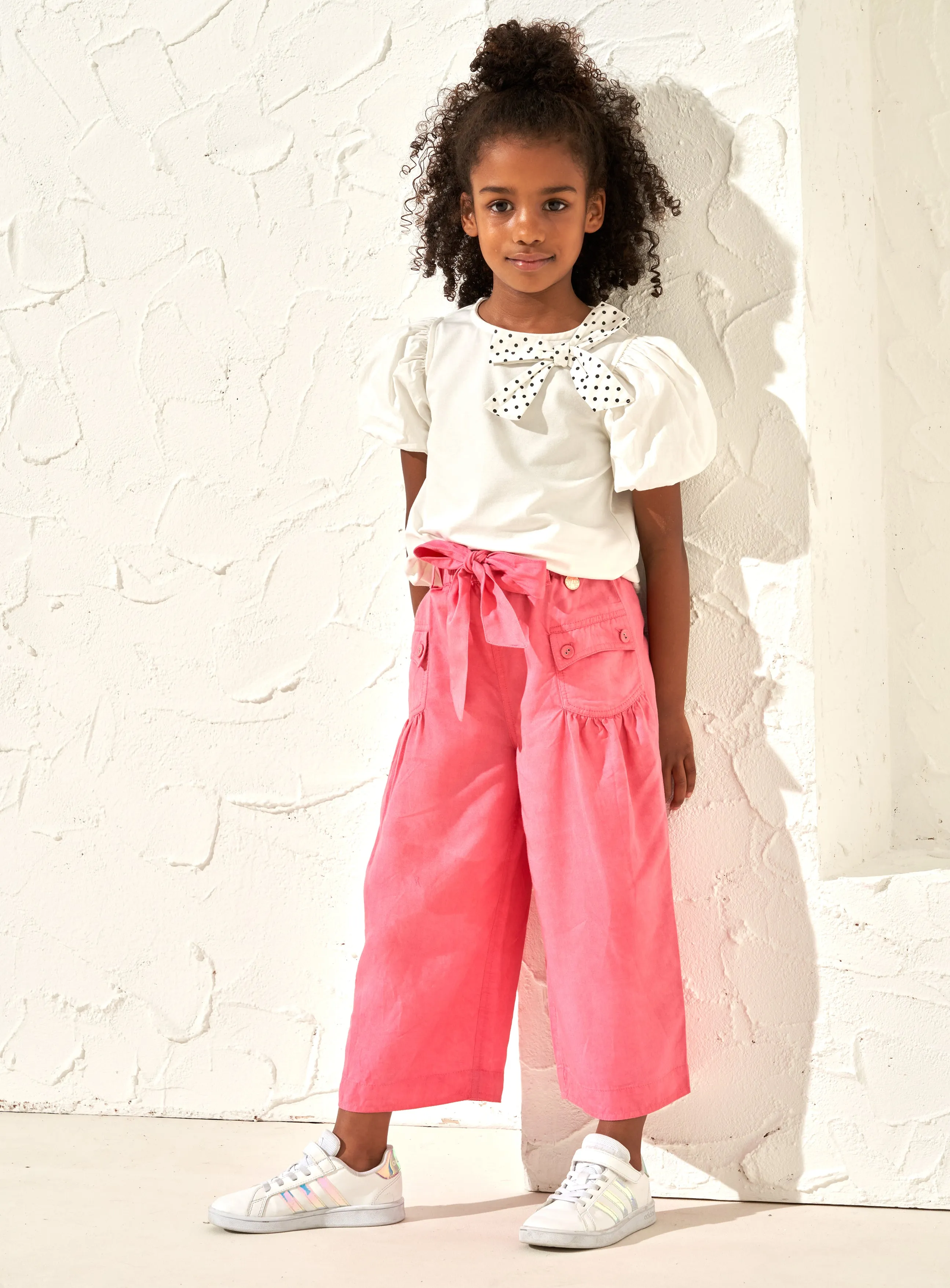 Poppy Pink Wide Leg Trousers