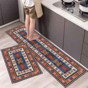 Premium Padded Anti slip Kitchen Mat Set-Balochi