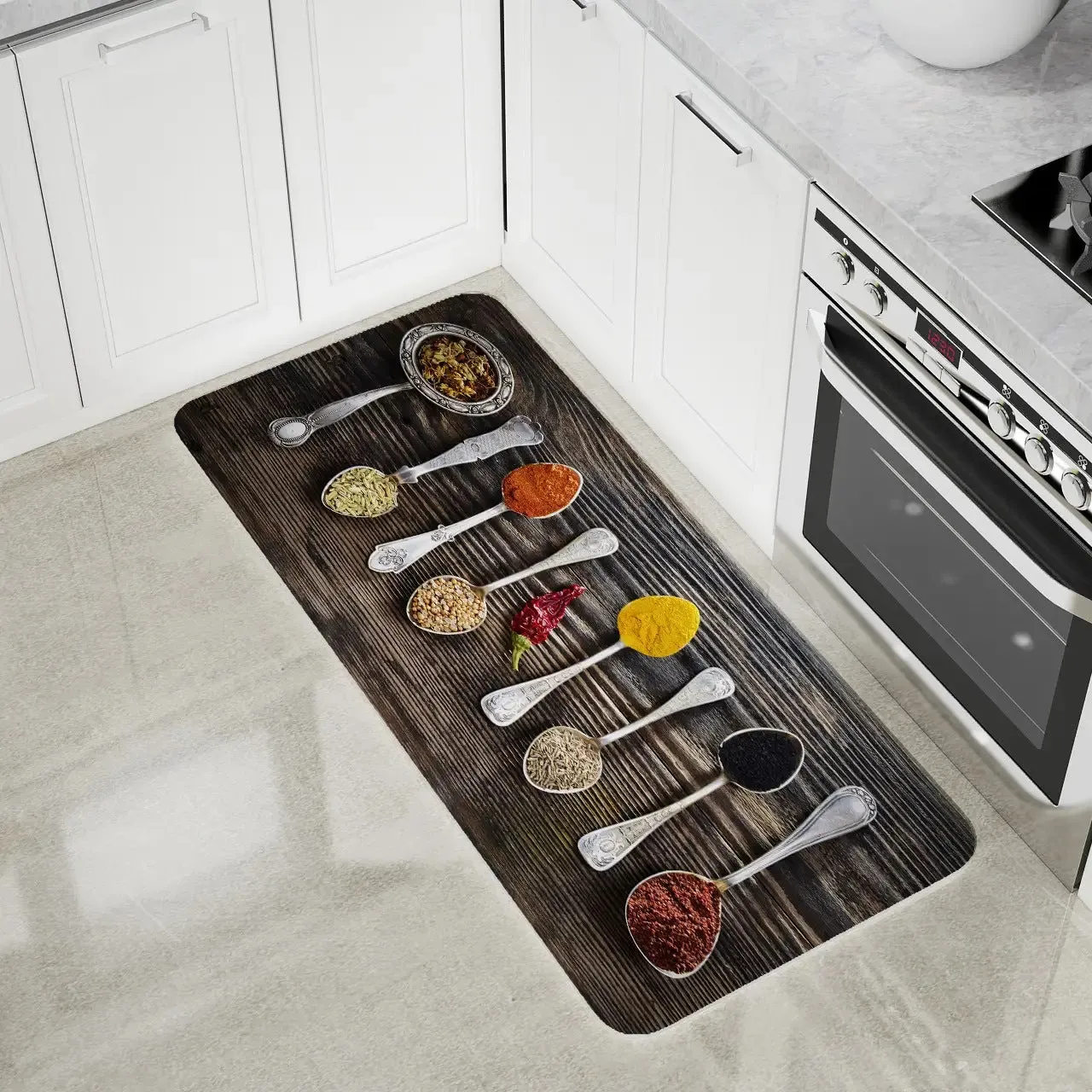 Premium Padded Anti slip Kitchen Mat Set-Fenugreek