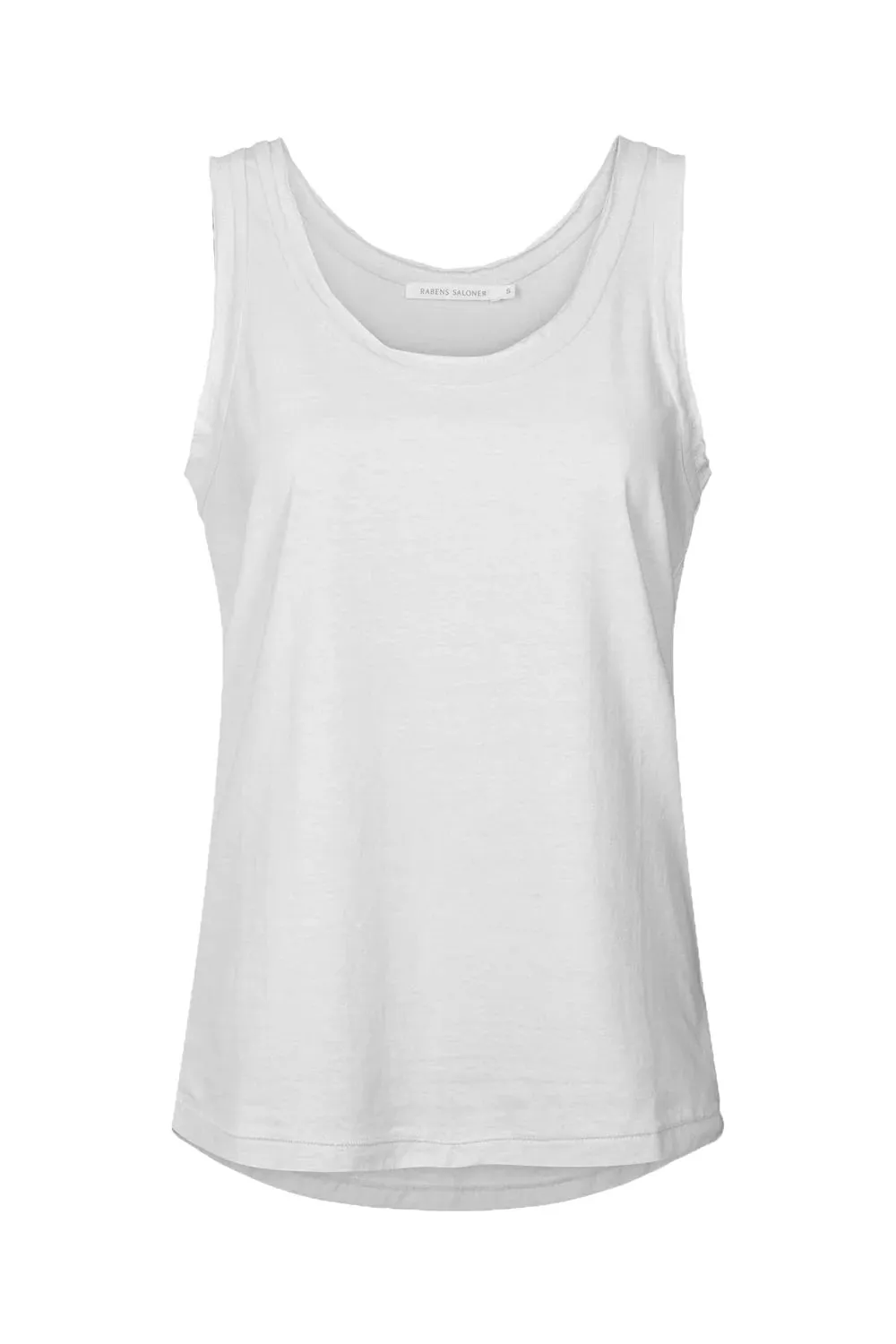 Rabens Saloner Mio Vintage Cotton Tank Top in Moon