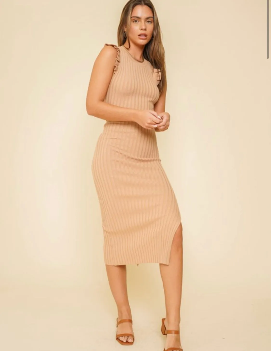 Sandy Beach Sleeveless Dress