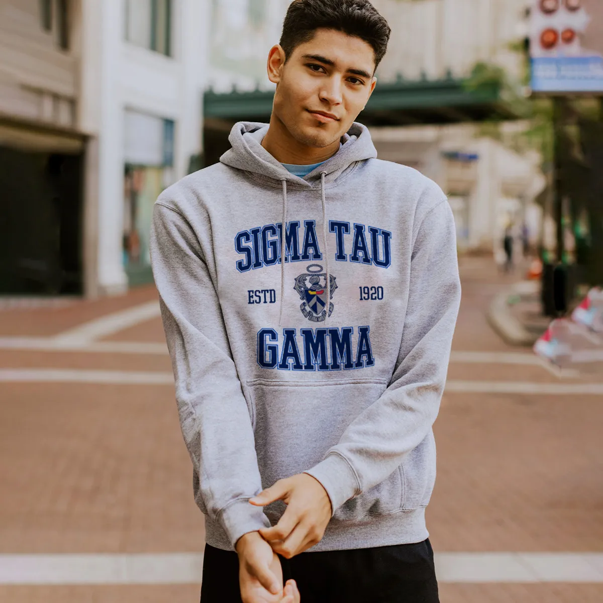 Sig Tau Classic Crest Hoodie