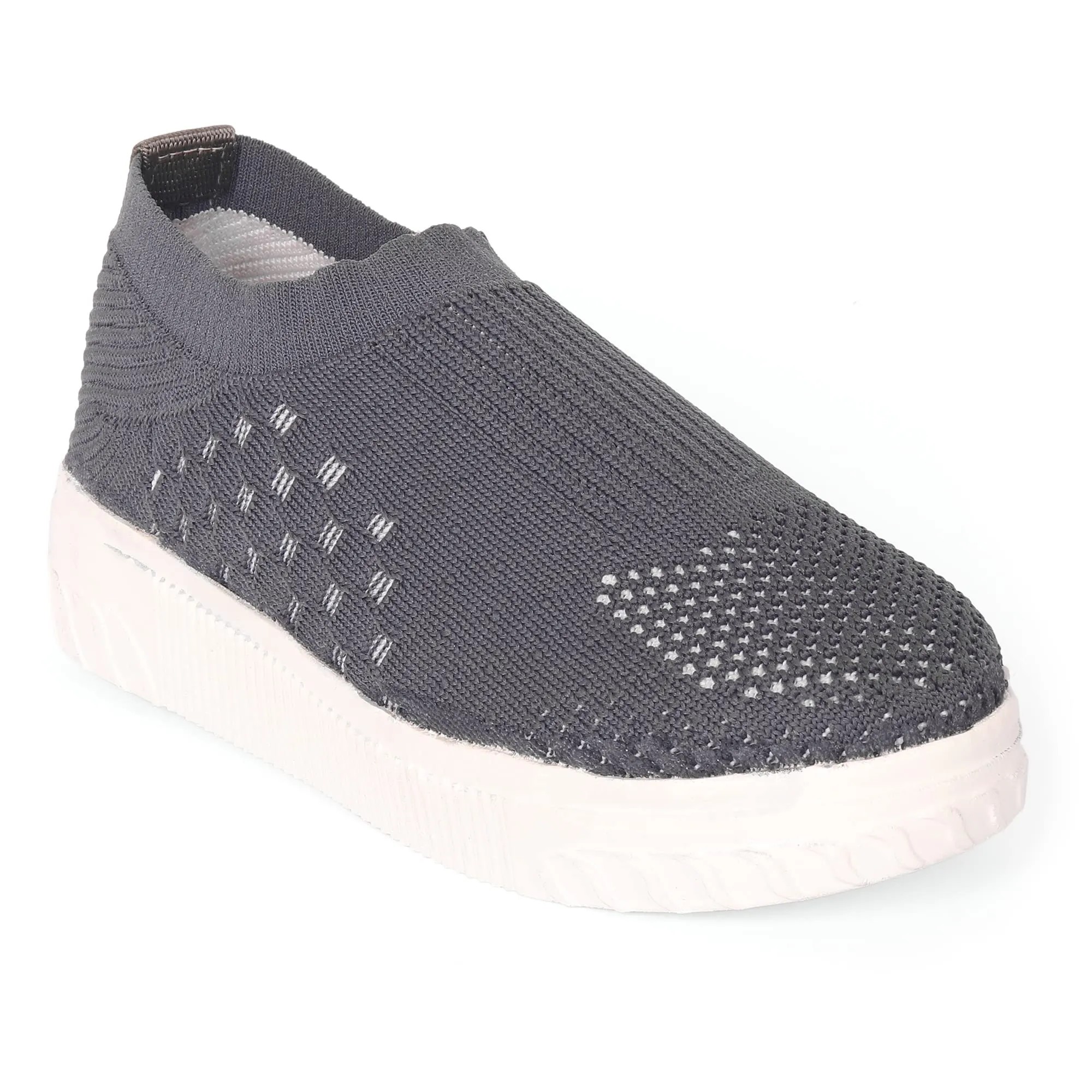 SIYA Girls Kids Sporty Slip-on Shoes Grey