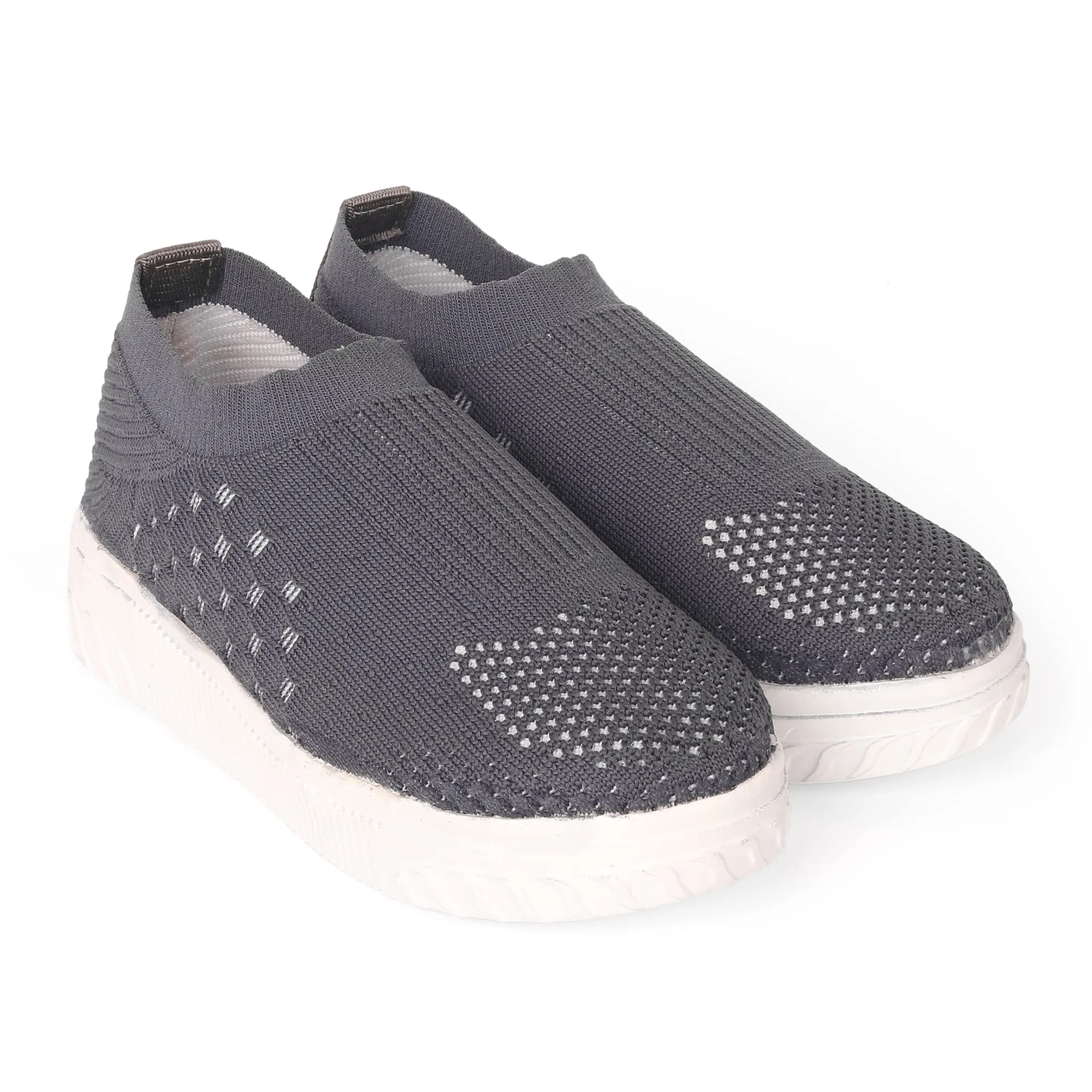 SIYA Girls Kids Sporty Slip-on Shoes Grey