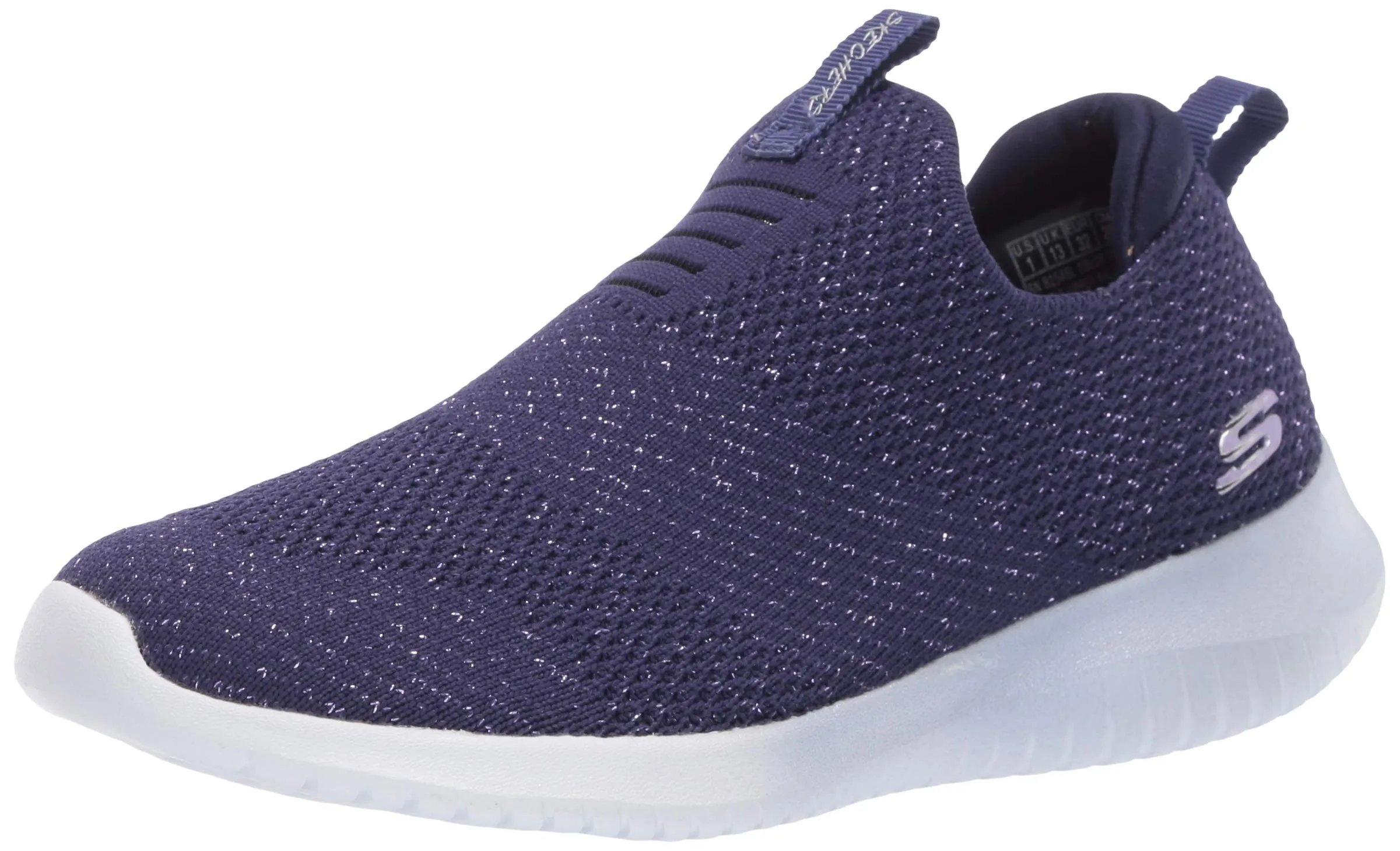 Skechers Girls Ultra Flex-METAMORPHIC NVLV Sneaker - 2 Kids UK (3 US) (81546L)