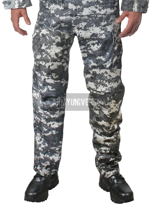 Subdued Urban Digital Camouflage Military BDU Cargo Fatigue Uniform