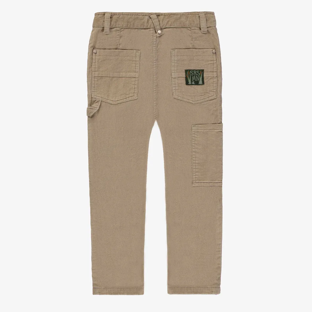 The Douglas Corduroy Work Pant - Beige - KIDS