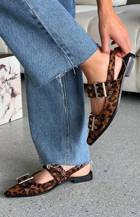 Therapy Matilda Leopard Print Pointed Flats