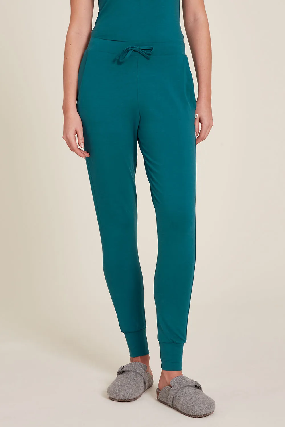 Tranquillo Bermuda Blue Tencel Joggers