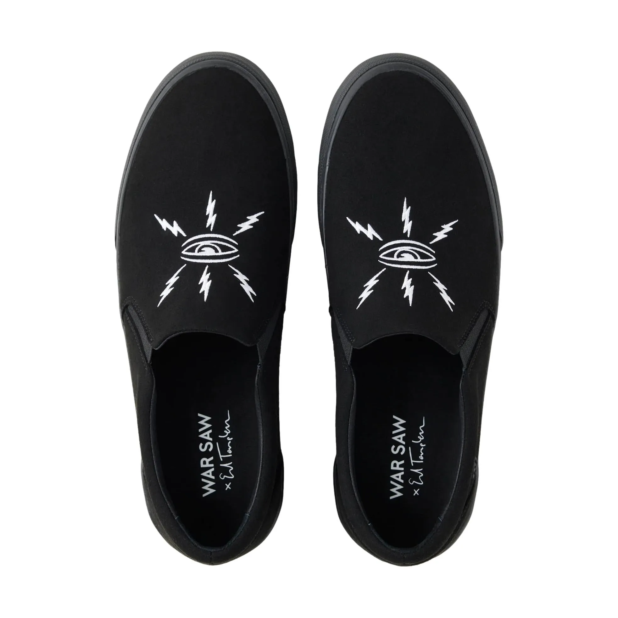 Warsaw Stranger Templeton Blk/Blk Synthetic Slip On