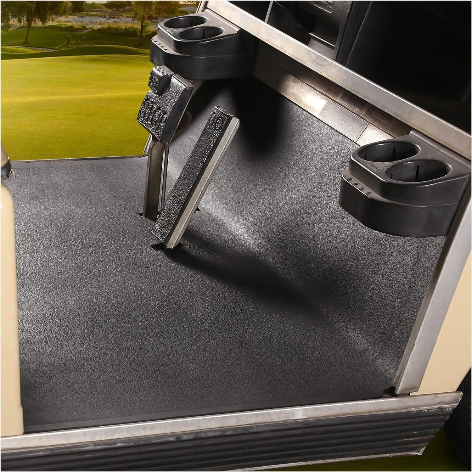 Wear-resistant golf cart floor mats suitable for Yamaha, EZGO, Club Car - 10L0L