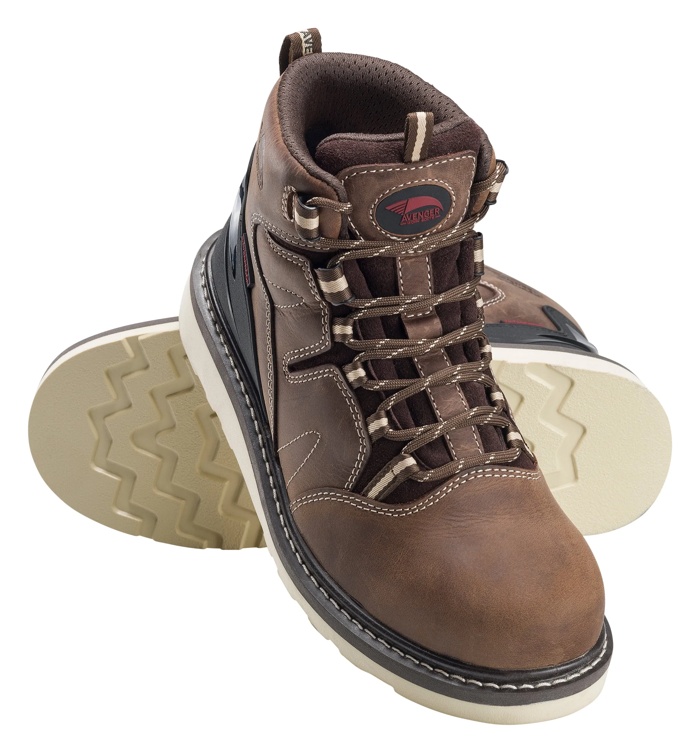 Wedge Brown Soft Toe EH PR WP 6" Work Boot