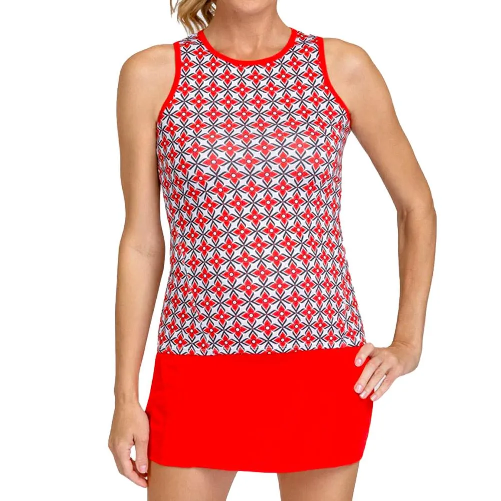 Women's Quinlynn Tennis Tank Windmill Geo