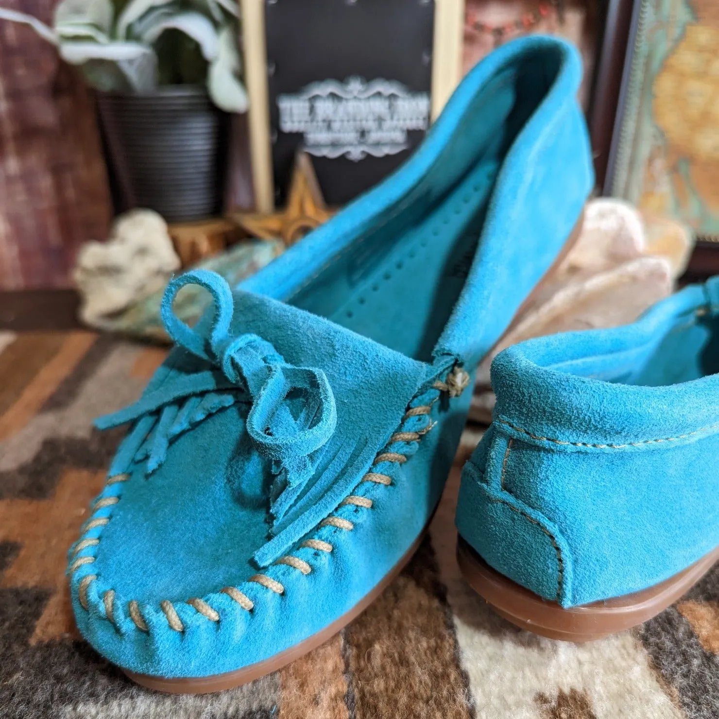 Women's "Kilty" Hardsole Moccasins by Minnetonka