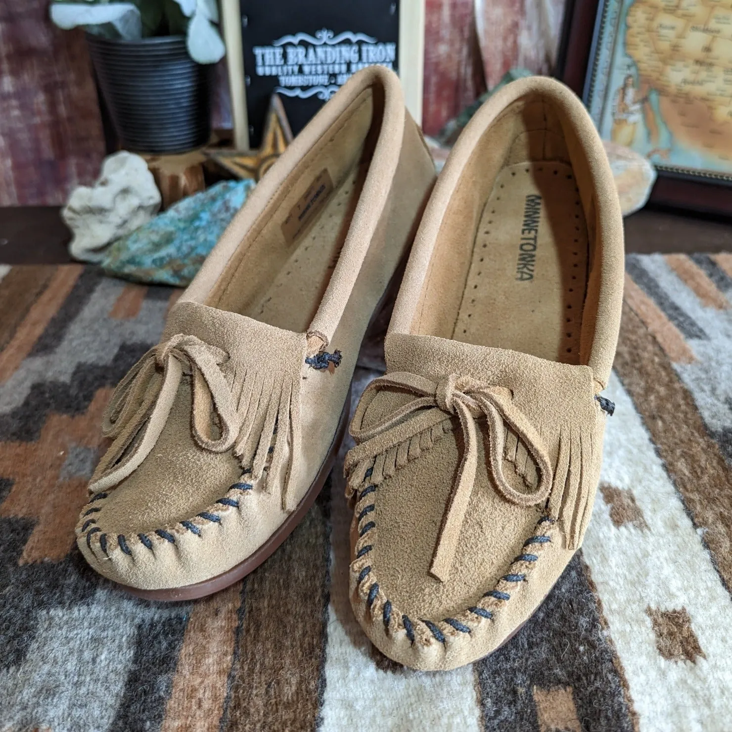 Women's "Kilty" Hardsole Moccasins by Minnetonka