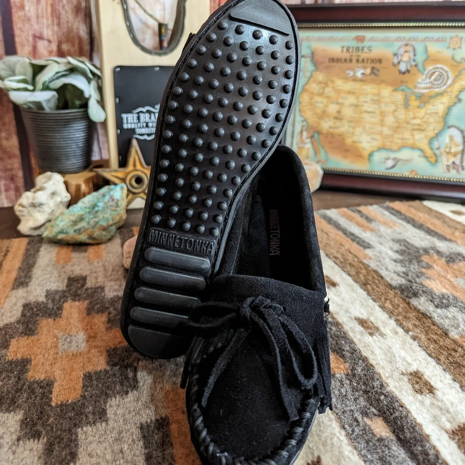 Women's "Kilty" Hardsole Moccasins by Minnetonka