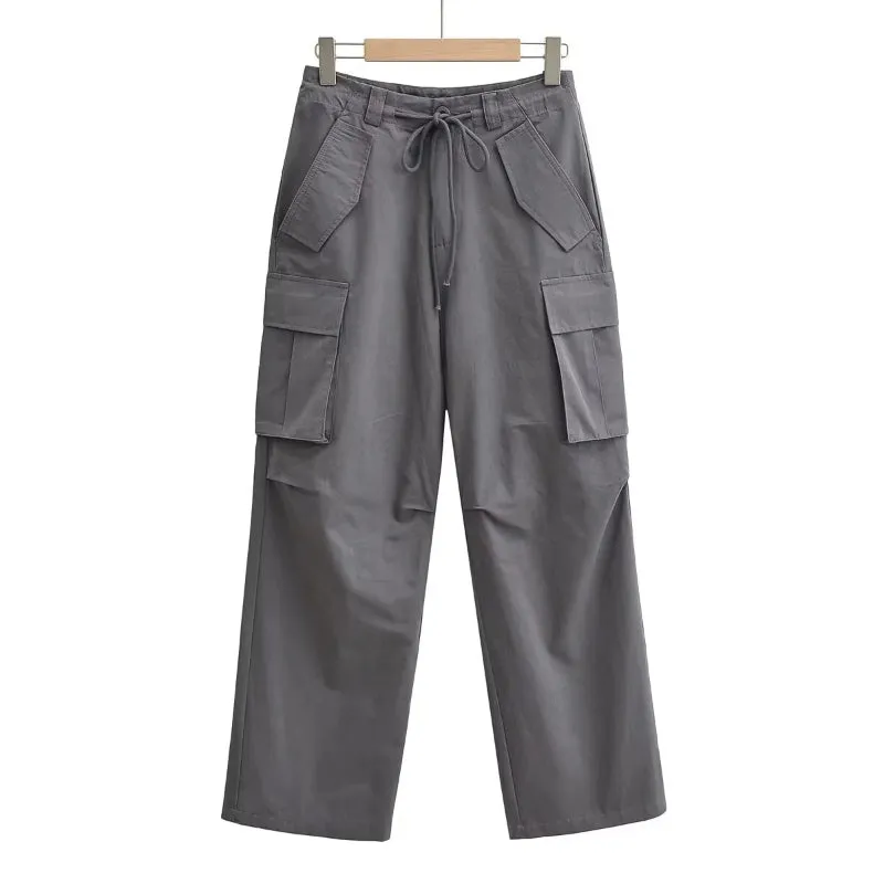 Y2K High Waist Baggy Cargo Pants for Women