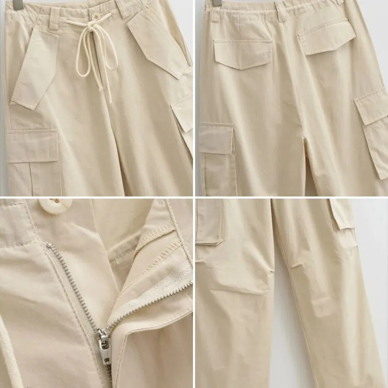 Y2K High Waist Baggy Cargo Pants for Women