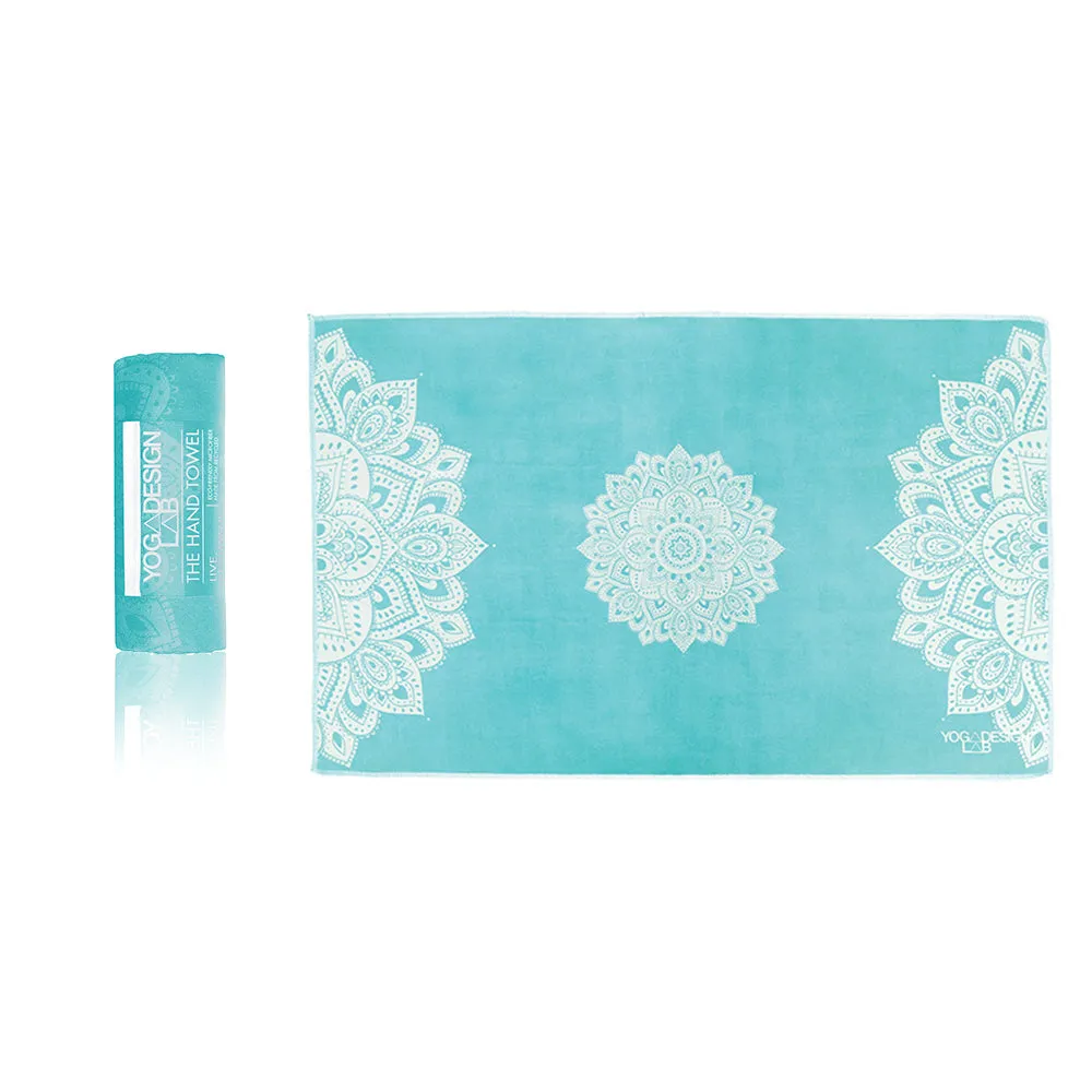 Yoga Design Lab Hand Yoga Towel Mandala Turquoise