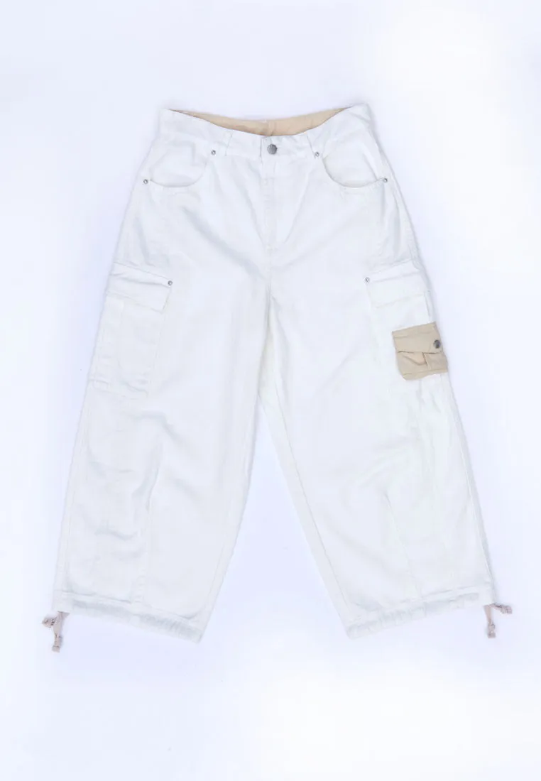 Zack Loose Cropped Cargo Pants